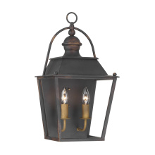 Golden Canada 0888-WSC ABI - Golden Lighting Christoff 2-light Wall Sconce in Antique Black Iron
